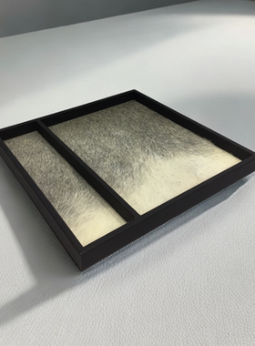 马毛现代简约样板房台面托盘