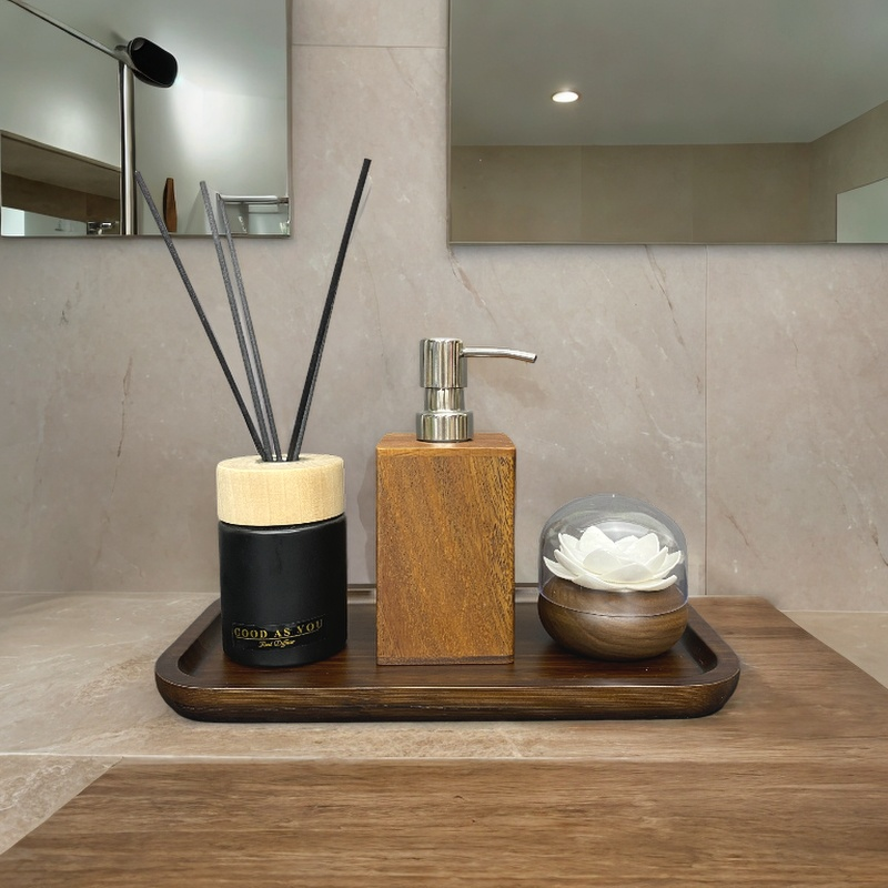 新中式样板房间浴室软装饰品卫生卫浴套装香薰洗手液瓶托盘摆件,家居饰品,家饰软装搭配套装,淘宝优惠券,粉丝福利购,淘宝优惠卷