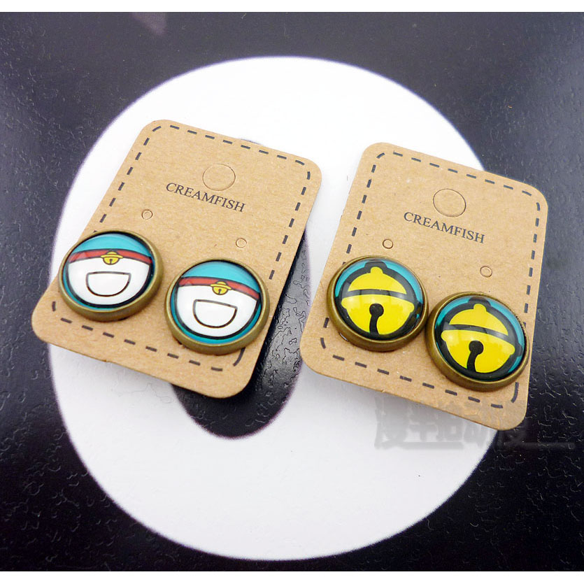 多啦a梦 耳钉耳夹 机器猫叮当猫doraemon女饰品卡通礼物动漫耳饰