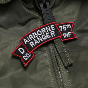 越战游骑兵D连75步兵团空降兵战术臂章M65佩章RANGER刺绣战术徽章