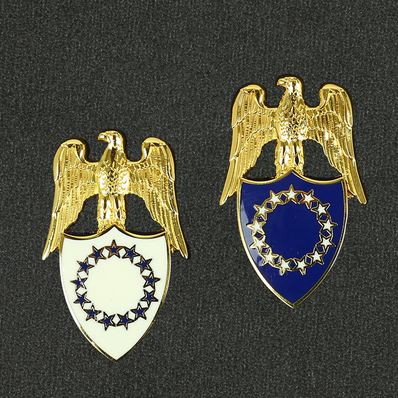 美国总统勤务领花副官参谋徽章ASU礼服常服兵种领花胸针肩章帽徽