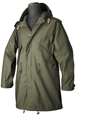 复刻M51 PARKA风衣鱼尾派克服M1951大衣军版长款男宽松阿美咔叽