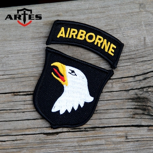 101空降臂章 礼服制服臂章 军迷刺绣徽章 M65 M43风衣臂章