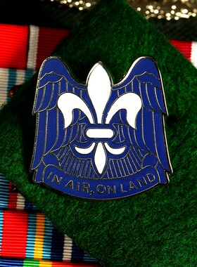第82空降师徽章 USARMY 帽徽 肩章 军迷金属徽章 团队章