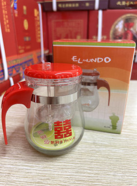 艾蒙多飘逸杯泡茶壶家用神器全玻璃过滤喝茶具内胆沏茶杯300ml