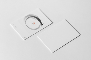 kp625中国风中式 文艺山抽象水墨禅意境竹菊梅花鸟工笔贺卡明信片