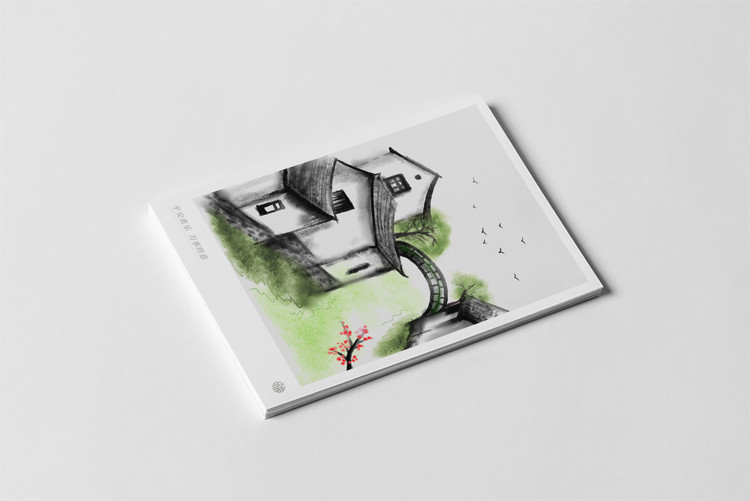 KP1007中式抽象图案迷你小贺卡