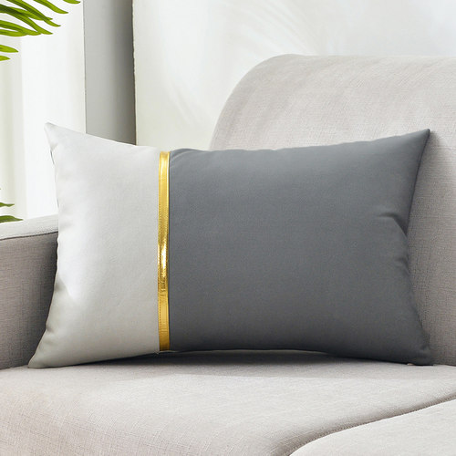 不脱皮沾毛可拆洗科技布沙发靠枕