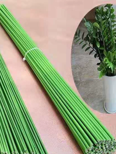 Зеленая железная линия железной линии лазание виноградные растения с металлами -орхидами.