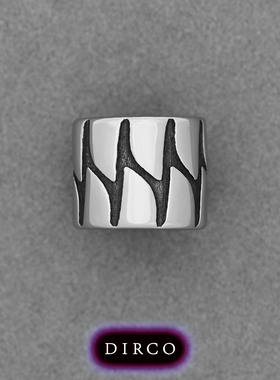 钛钢串饰编织皮绳diy手链闪电戒指路路通吊坠大孔桶珠项圈配件扣