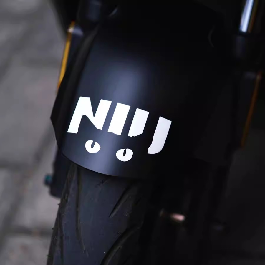 适用于小牛NXT/MT/U3/F400t/FXT/NT可爱猫咪电动车挡泥板装饰贴纸