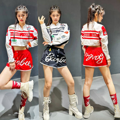 kpop舞蹈女团打歌服团体演出服