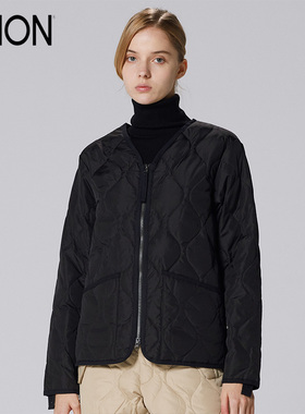 TAION 军事侧拉链轻便绗缝羽绒服 男女款秋冬保暖外套 101ZML-1