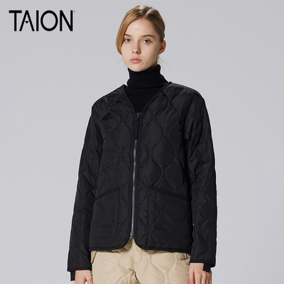 23AW军事侧拉链轻便羽绒服