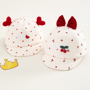 新生婴儿帽子夏季 棒球帽婴幼儿胎帽 薄款 遮阳鸭舌帽初生宝宝春秋款