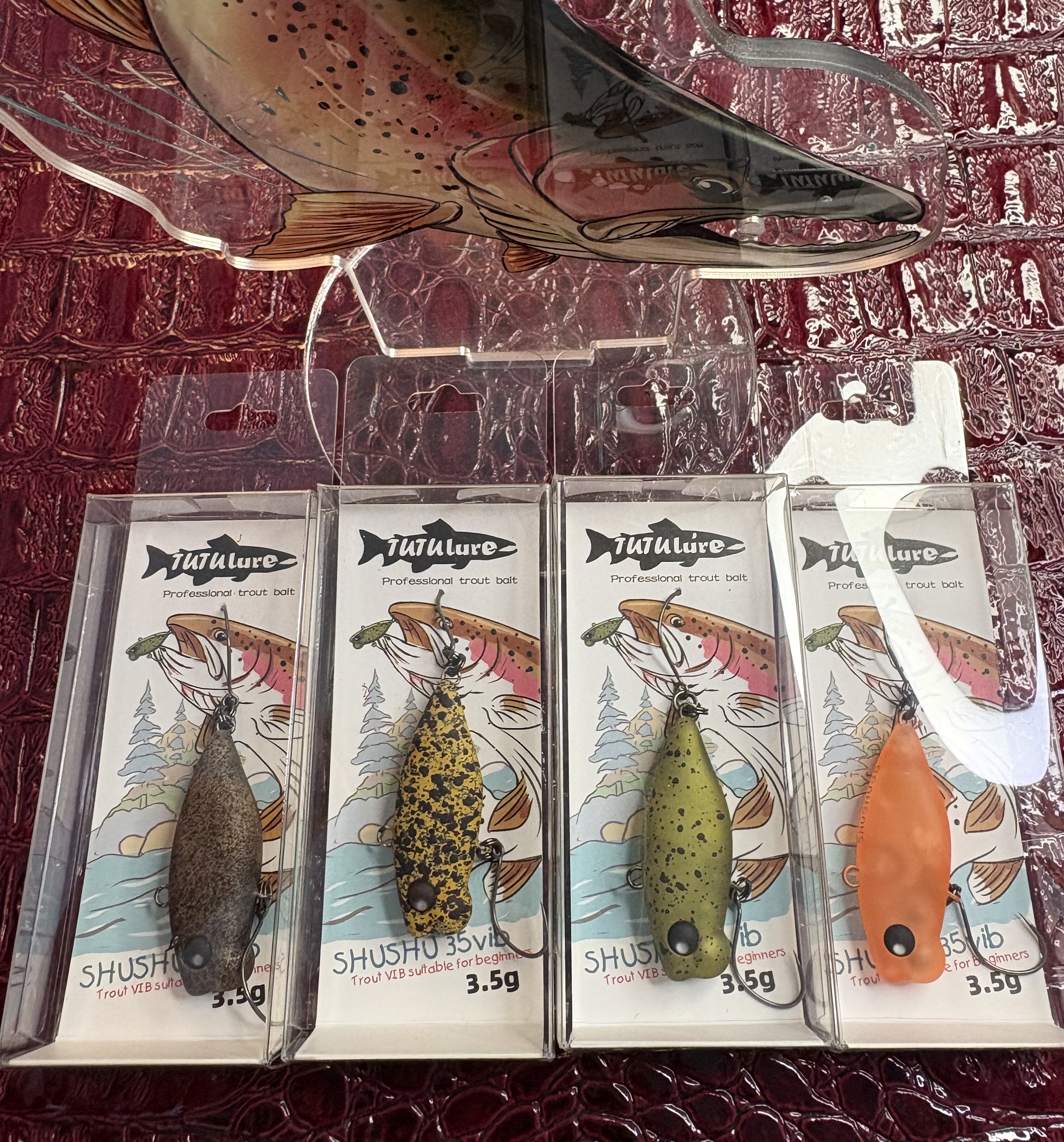 TUTUlureSHUSHU35溪流鳟鱼马口军鱼全泳层vib路亚饵3.5克跳底神器