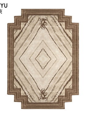 VVisionnaire  ENIGMA 意式轻奢菱形格纹手工新西兰羊毛客厅餐厅