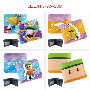 Stumble guys  动漫彩图对折二折皮钱包WB
