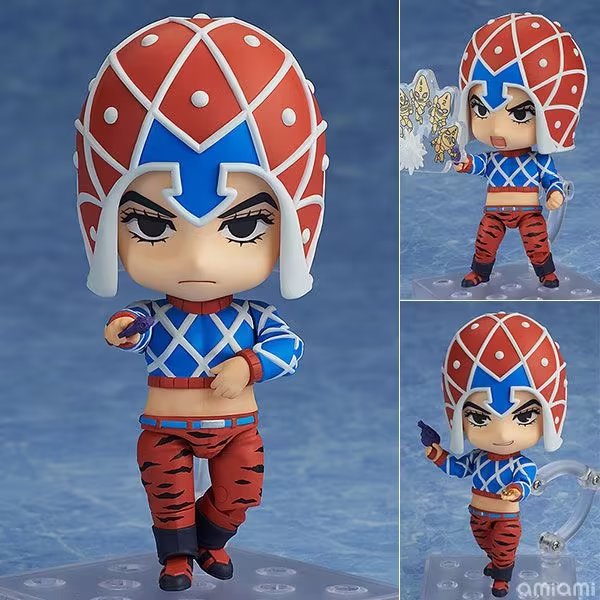 JOJO的奇妙冒险  1356# 第五部 黄金之风 葛德米斯达 可换脸手办