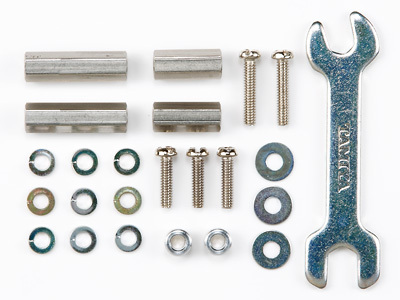 田宫 四驱车配件  铝管和扳手 铝合金六角柱套筒 15395