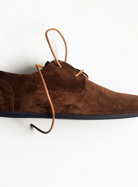 松弛搭clean fit中古薄底小皮鞋 反绒牛皮 yucoogu®懒人轻盈便鞋