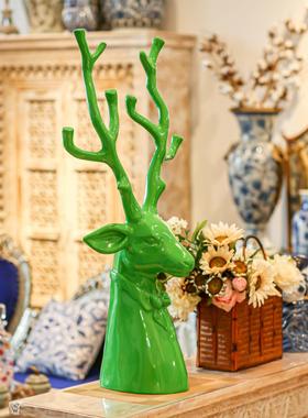 【本尼家】CH11卡通彩绘鹿先生设计师款时尚装饰客厅卧室玄关摆件