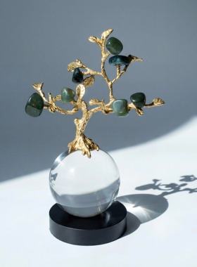 【本尼家】HY212现代轻奢装饰树饰品客厅电视柜桌面玄关摆件