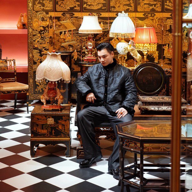 【本尼家】BWT07新中式唐装铜扣兔毛棉服原创冬季保暖长袖棉衣