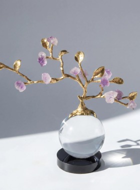 【本尼家】HY214现代轻奢装饰树饰品客厅电视柜桌面玄关摆件