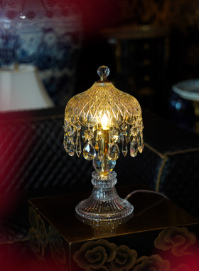 【本尼家】T05法式水晶台灯书房卧室床头灯装饰高档创意桌面台灯