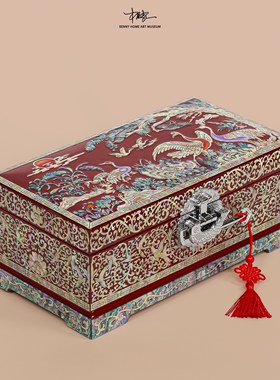 【本尼家】国粹非遗螺钿漆器盒手工中式实木送礼首饰珠宝收纳盒