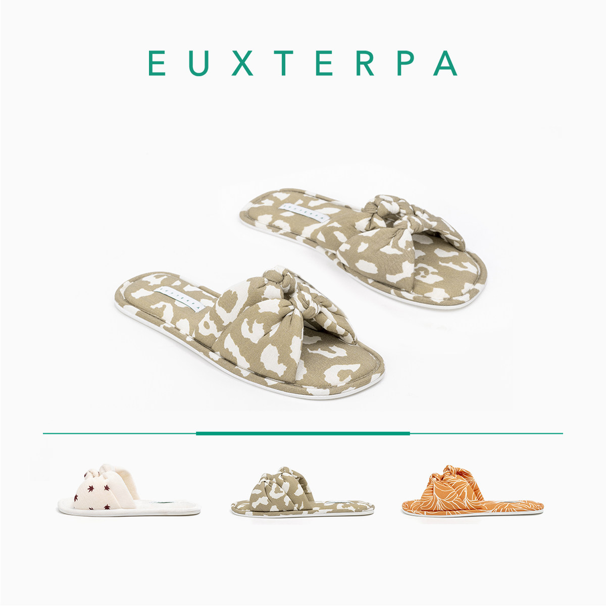 EUXTERPA外穿蝴蝶结凉鞋露趾