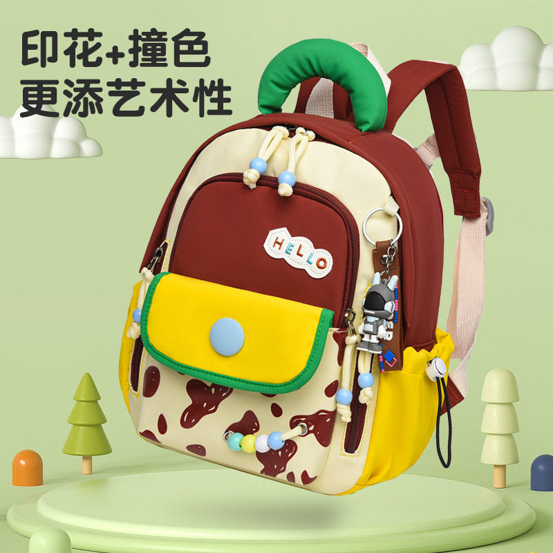 跨境外贸幼儿园书包透气小中班3双肩背包