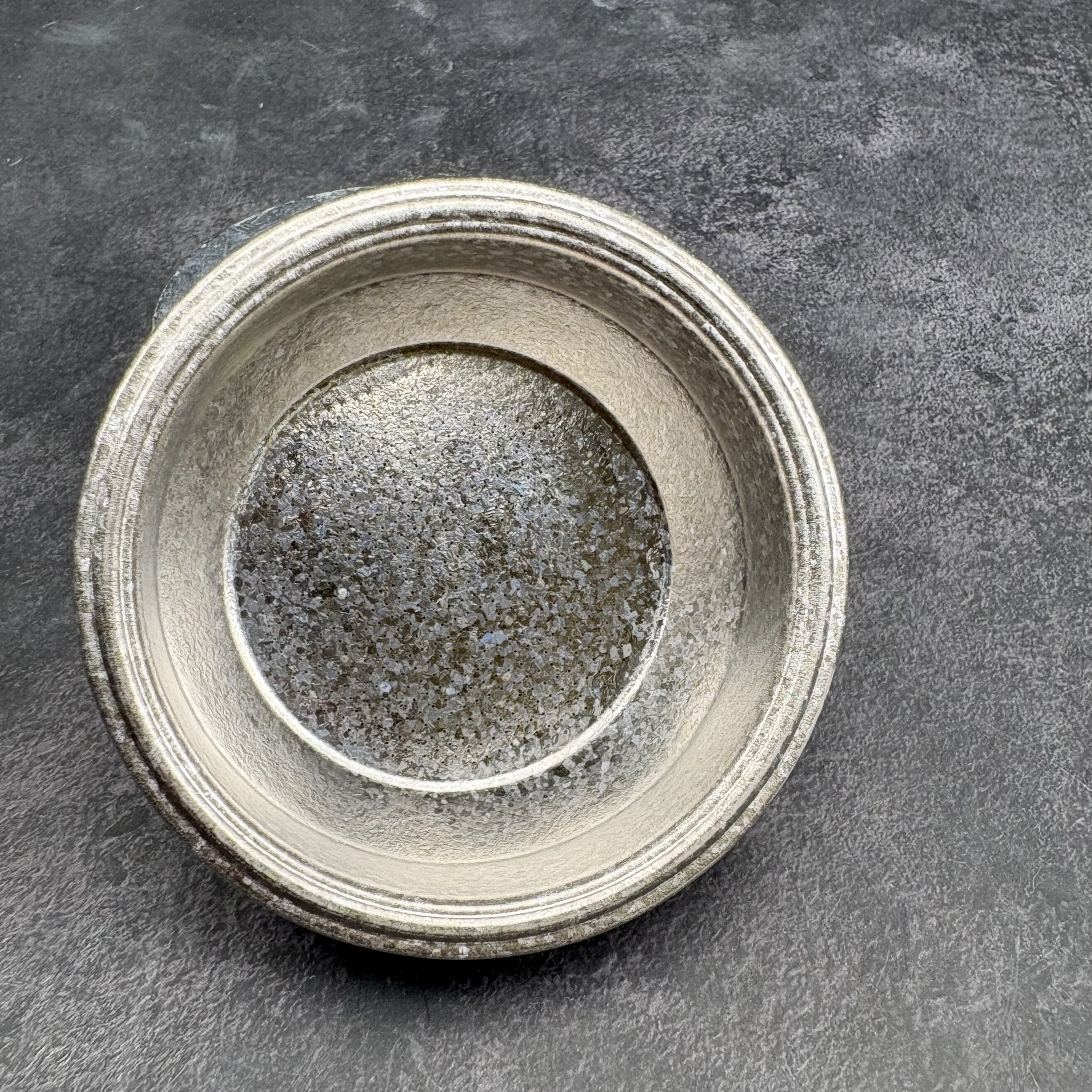 咖啡机58mm纯钛小冰花冲压粉碗有槽18g