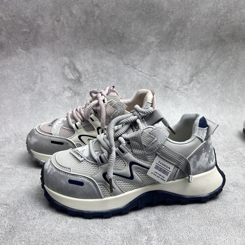 2026春季新款女鞋超纤厚底休闲深口系带舒适百搭软底透气女单鞋,女鞋,深口单鞋,淘宝优惠券,粉丝福利购,淘宝优惠卷