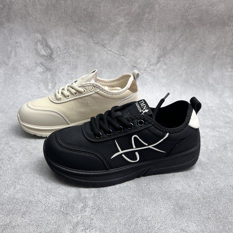 2026春季新款女鞋超纤厚底休闲深口系带舒适百搭软底透气女单鞋,女鞋,深口单鞋,淘宝优惠券,粉丝福利购,淘宝优惠卷