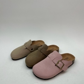 新款 百搭舒适套脚休闲女拖鞋 厚底超纤女鞋 时尚 包头韩版 2024春季