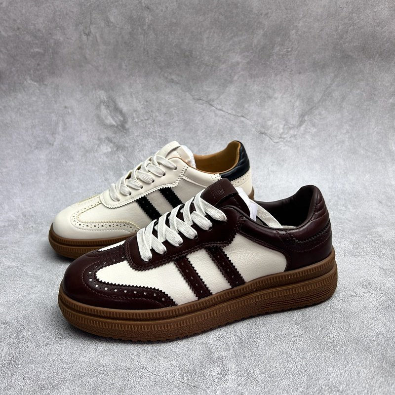 2026春季新款真皮新款女鞋平底休闲深口时尚牛皮百搭系带女单鞋,女鞋,深口单鞋,淘宝优惠券,粉丝福利购,淘宝优惠卷