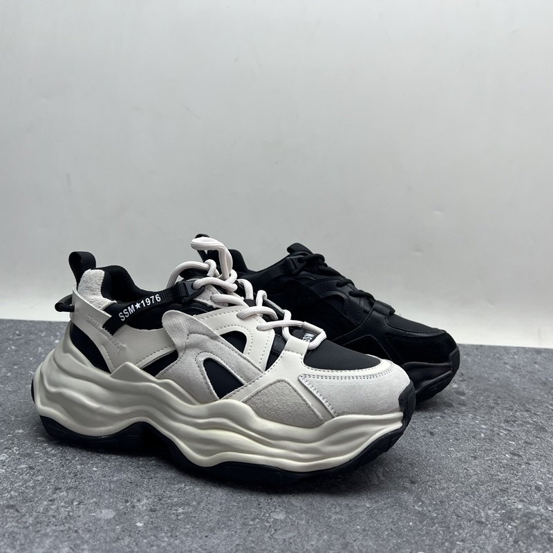 2025断码春季真皮新款女鞋厚底休闲深口系带时尚牛皮百搭女单鞋,女鞋,深口单鞋,淘宝优惠券,粉丝福利购,淘宝优惠卷