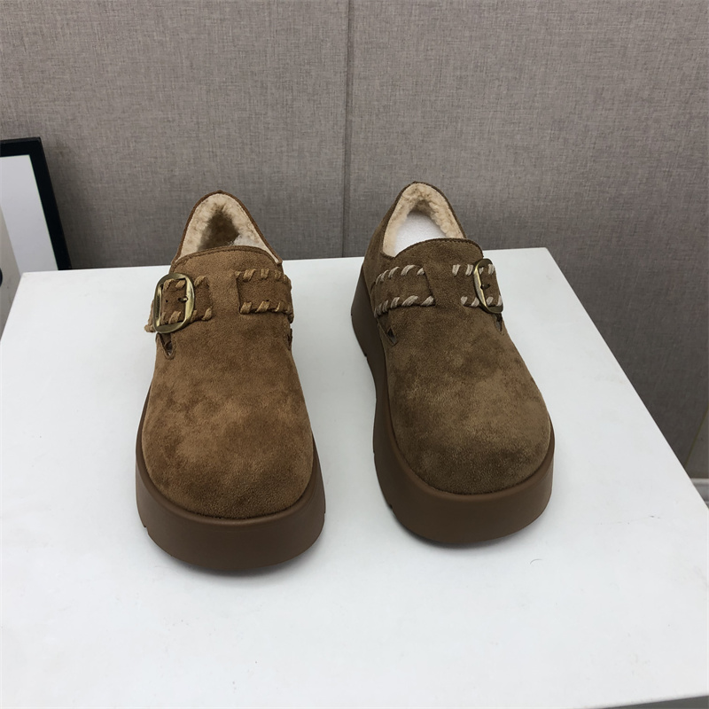 勃肯鞋圆头松糕底套脚包头加棉