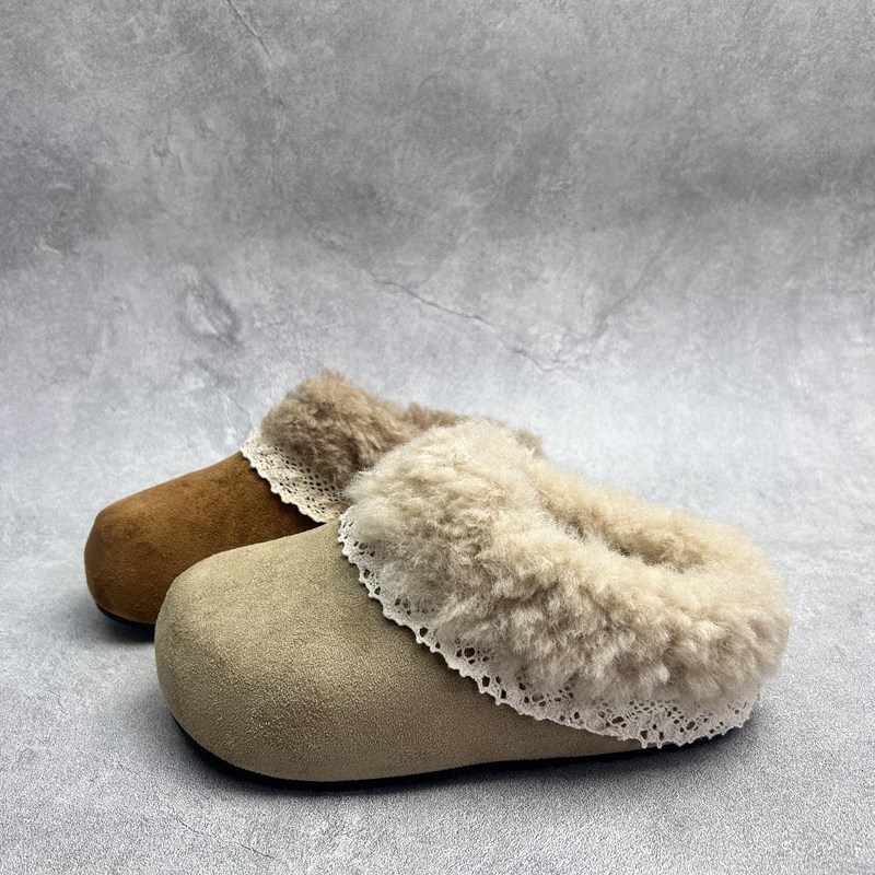 工厂2025秋冬断码绒面女鞋雪地靴厚底休闲舒适保暖时尚套脚短靴