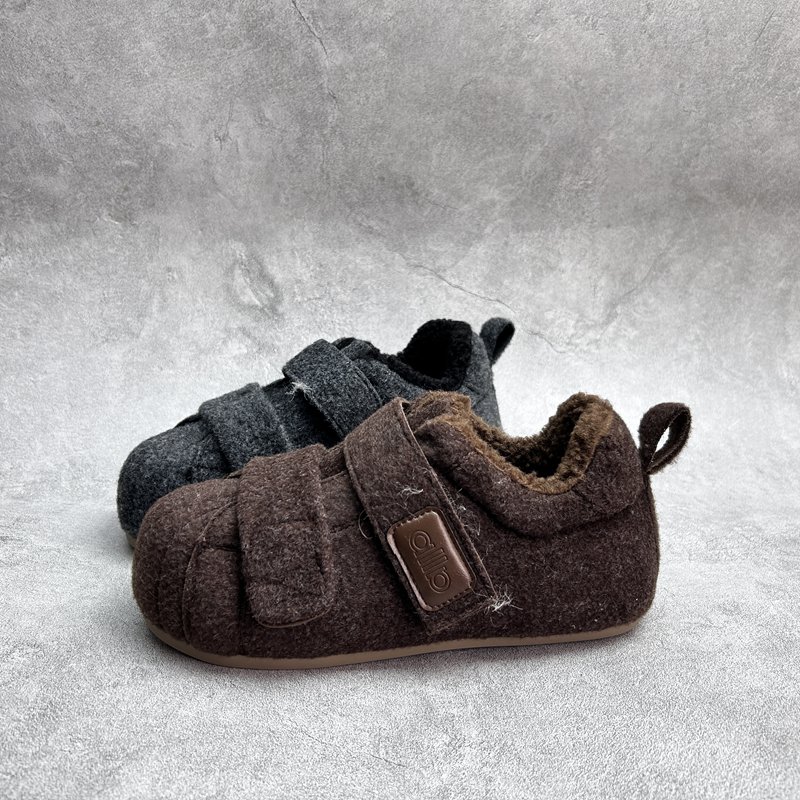 2025冬季新款毛毛女鞋平底休闲深口套脚舒适百搭软底加绒女棉鞋