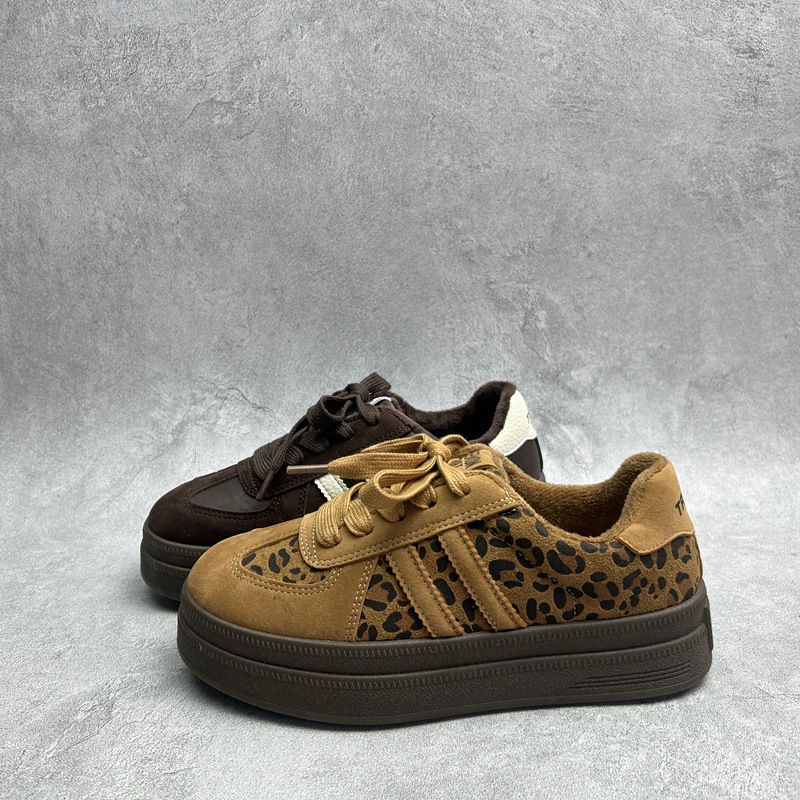 2025秋季新款女鞋绒面厚底休闲深口套脚舒适百搭软底加绒女棉鞋