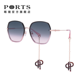 大脸韩版 近视女款 遮阳墨镜大框PSF21202 个性 PORTS宝姿太阳镜时尚