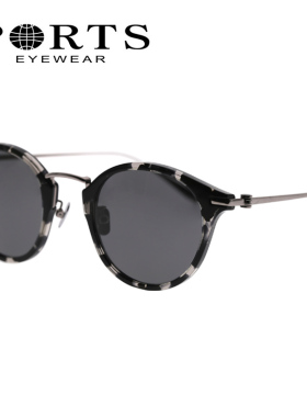 PORTS宝姿太阳镜2024 眼镜复古圆框板材金属墨镜休闲男士PSM13805