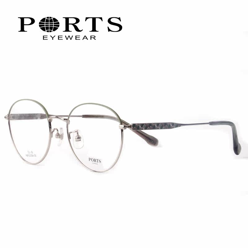 PORTS宝姿眼镜架女全框钛架圆框近视镜超轻舒适显气质框 POF22256