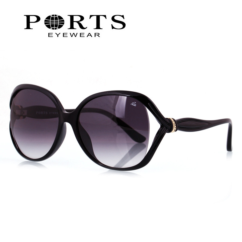 正品2023新款ports宝姿超轻板材大框镂空多色女款太阳镜psf14606