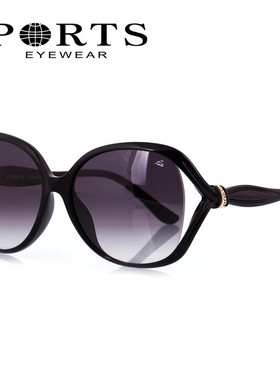 正品2023新款PORTS宝姿超轻板材大框镂空多色女款太阳镜PSF14606