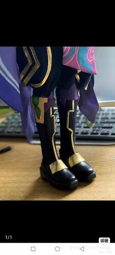 ［橱展］bjd娃鞋 原神魈cos鞋改造专拍