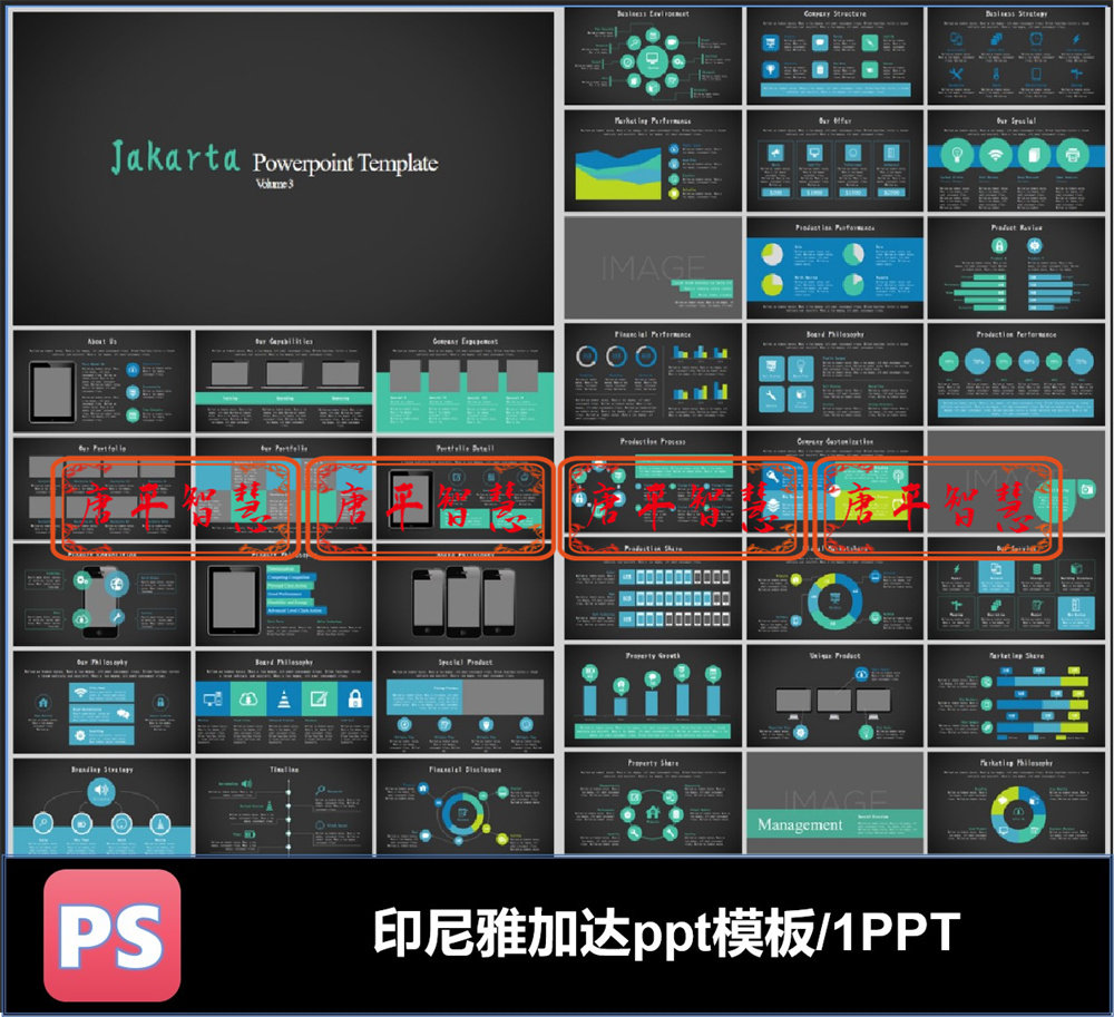商务图表图标趋势图研究技术科研ppt模板可编辑素材